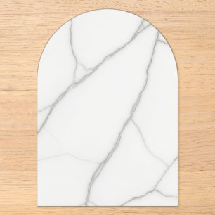 White Marble Acrylic Invitations