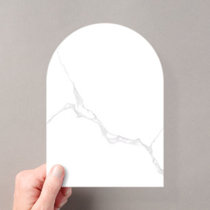 White Marble Acrylic Invitations