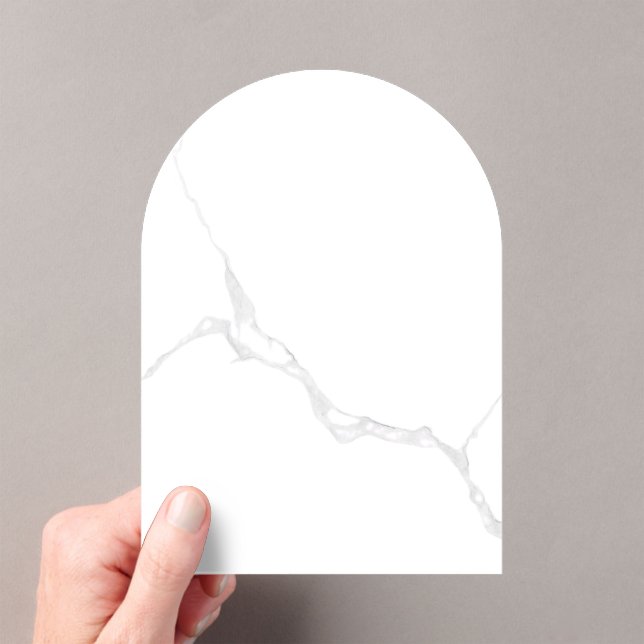 White Marble  Acrylic Invitations (Insitu (Handheld))