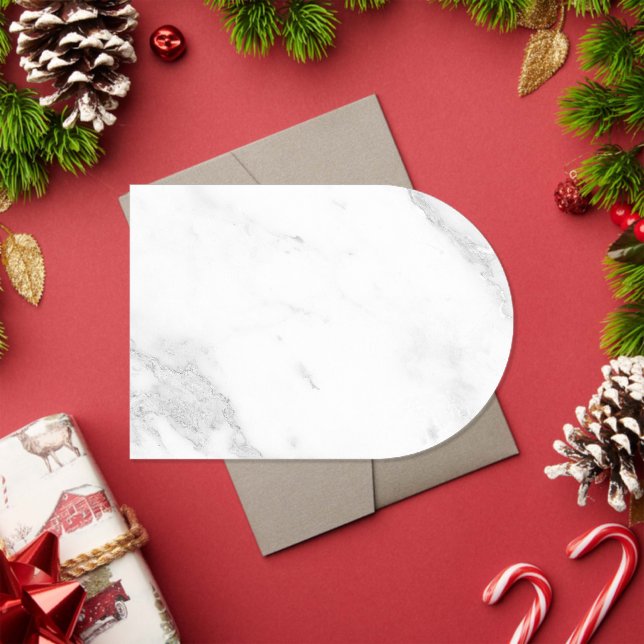 White Marble Acrylic Invitations (Insitu (Holiday))