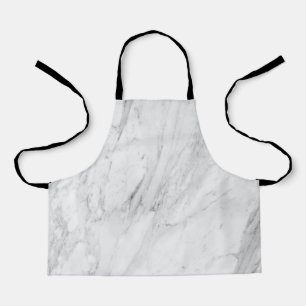White Marble Apron 