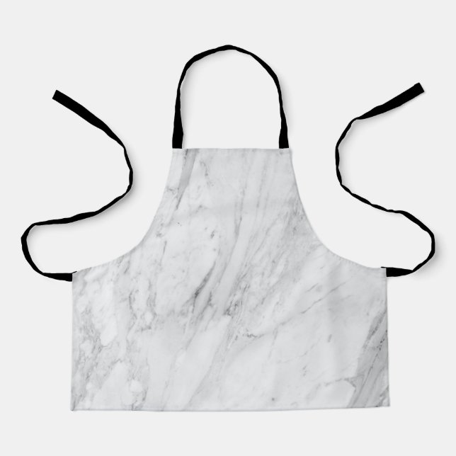 White Marble Apron  (Front)