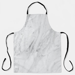 White Marble Apron