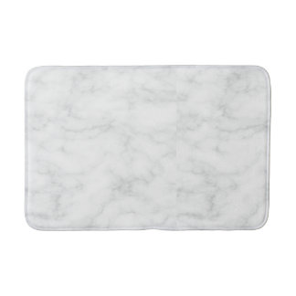 White Marble Bath Mat – Chic, Luxurious