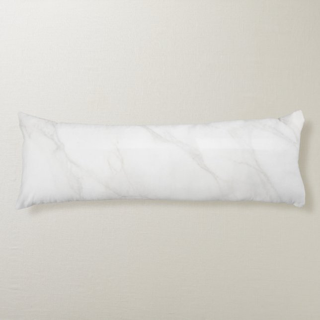 White Marble Body Pillow (Front)