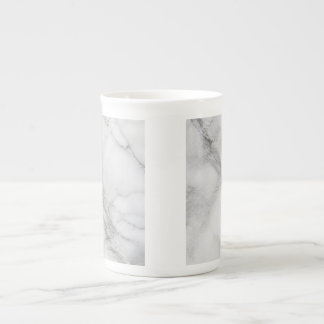 White Marble Bone China Mug