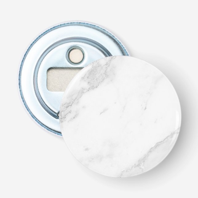 White Marble  Bottle Opener (Front)