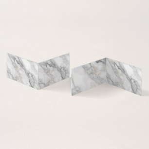 White Marble Business Card
