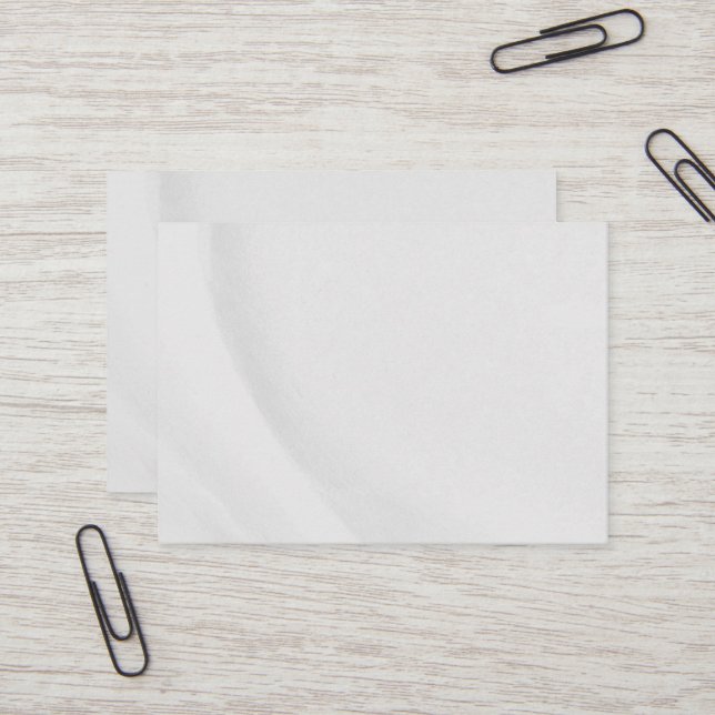 White Marble Business Card (Front/Back In Situ)