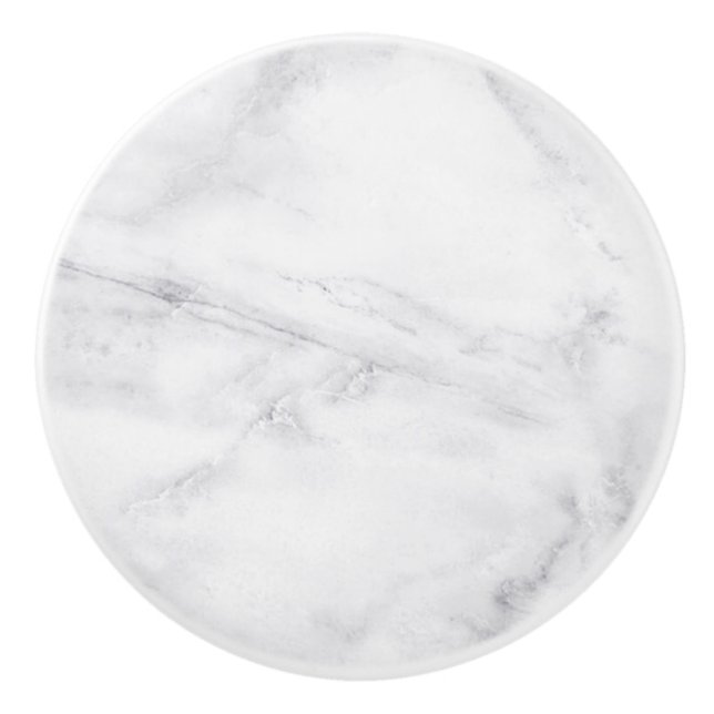 White Marble Cabinet Pull (Front)