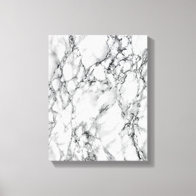 White Marble Canvas Print (Front)