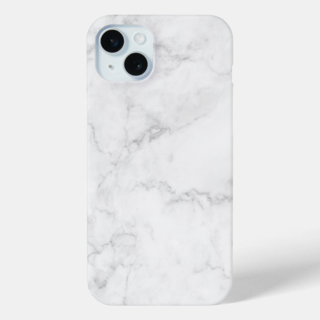 White Marble Case-Mate iPhone Case (Back)
