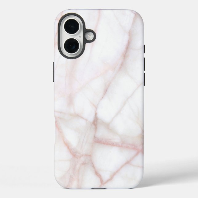 White Marble Case-Mate iPhone Case (Back)