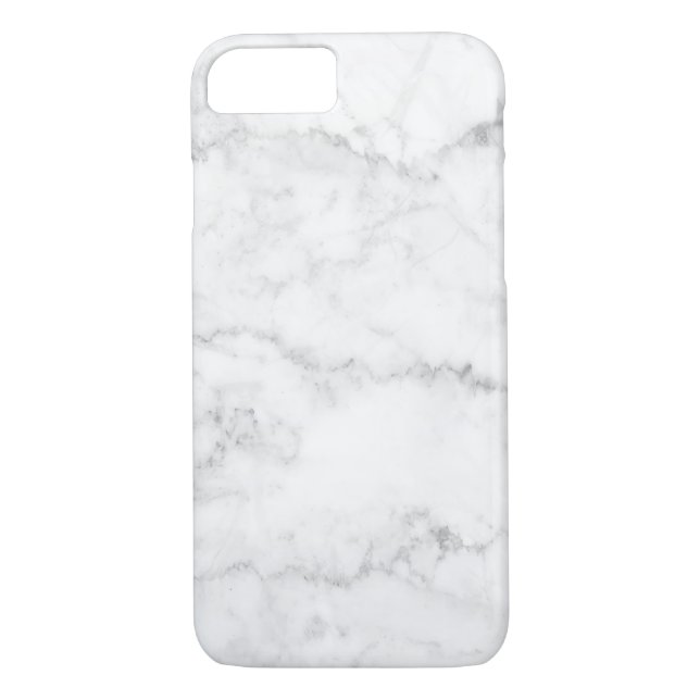 White Marble Case-Mate iPhone Case (Back)