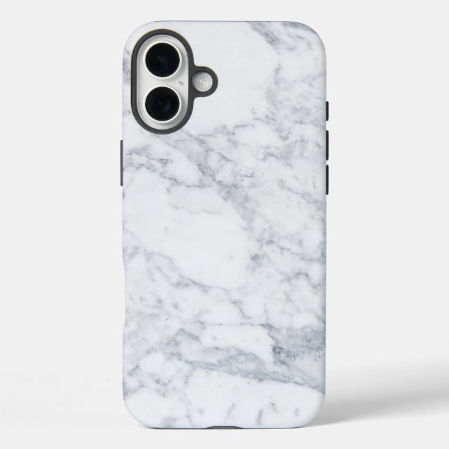 White Marble Case-Mate iPhone Case (Back)