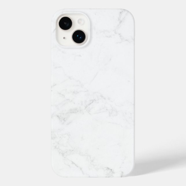 White Marble Case-Mate iPhone Case (Back)