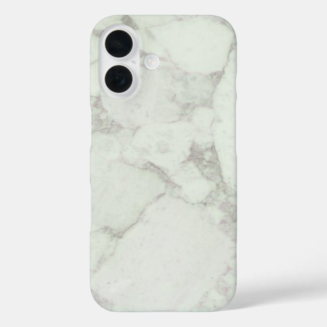 White Marble Case-Mate iPhone Case (Back)