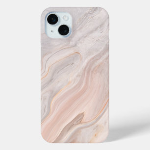 White Marble iPhone 15 Mini Case