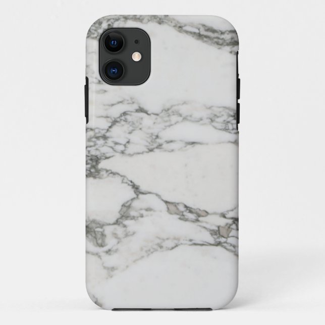 White Marble Case-Mate iPhone Case (Back)