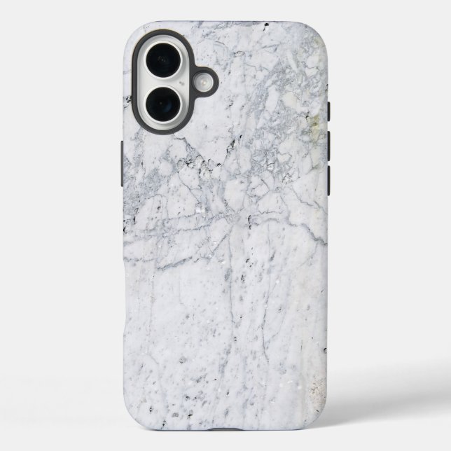 White Marble Case-Mate iPhone Case (Back)