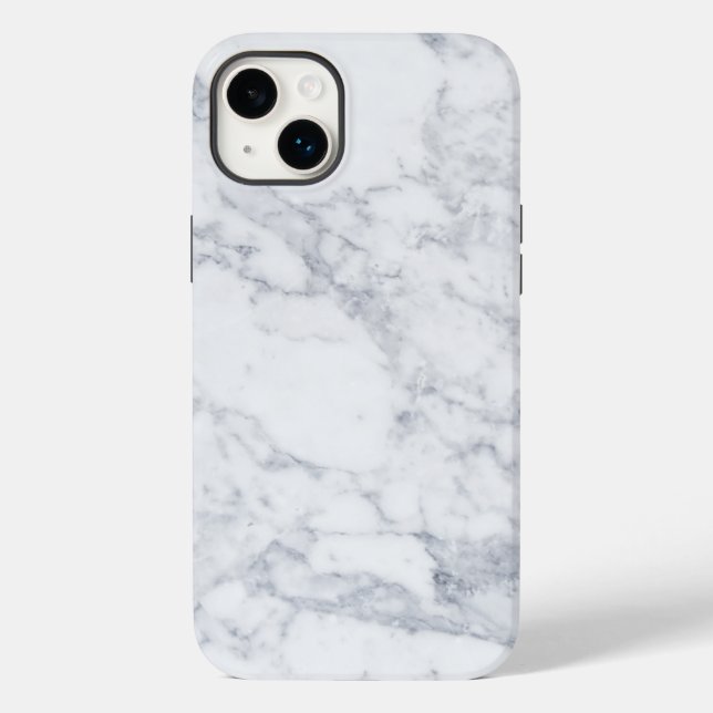 White Marble Case-Mate iPhone Case (Back)