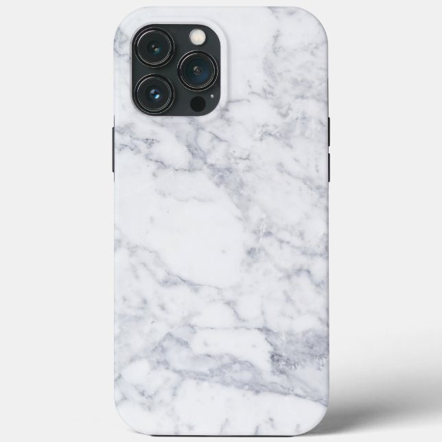 White Marble Case-Mate iPhone Case (Back)