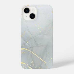 White Marble Chic Glitter iPhone 14 Case
