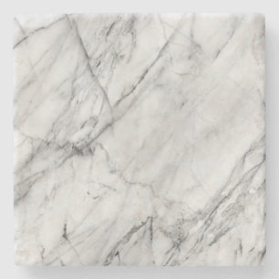 White marble coaster