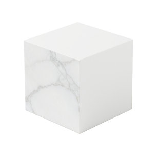 White Marble Cube