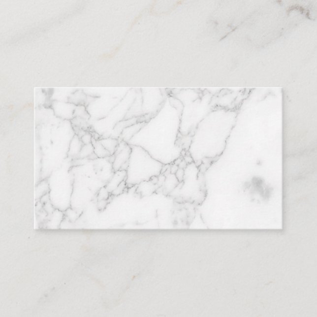 White Marble Discount Card (Front)