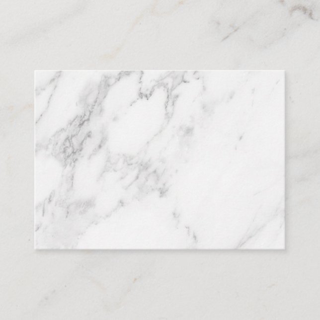White Marble Discount Card (Front)