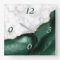 White Marble Emerald Green Agate Gold Glitter