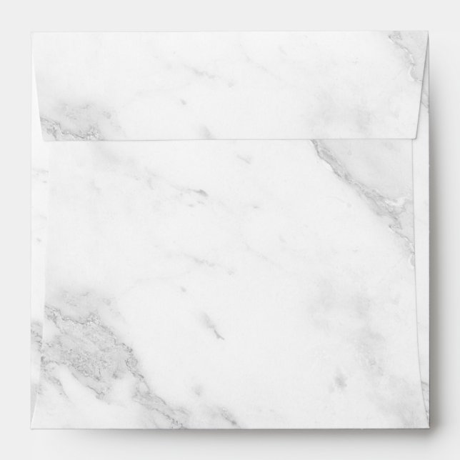 White Marble  Envelope (Back (Top Flap))