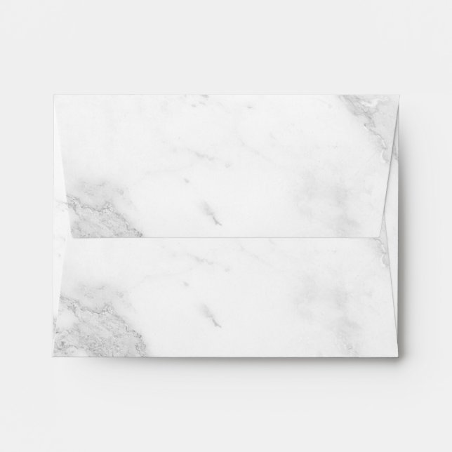 White Marble  Envelope (Back (Top Flap))