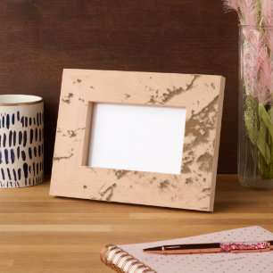 White Marble Etched Frames