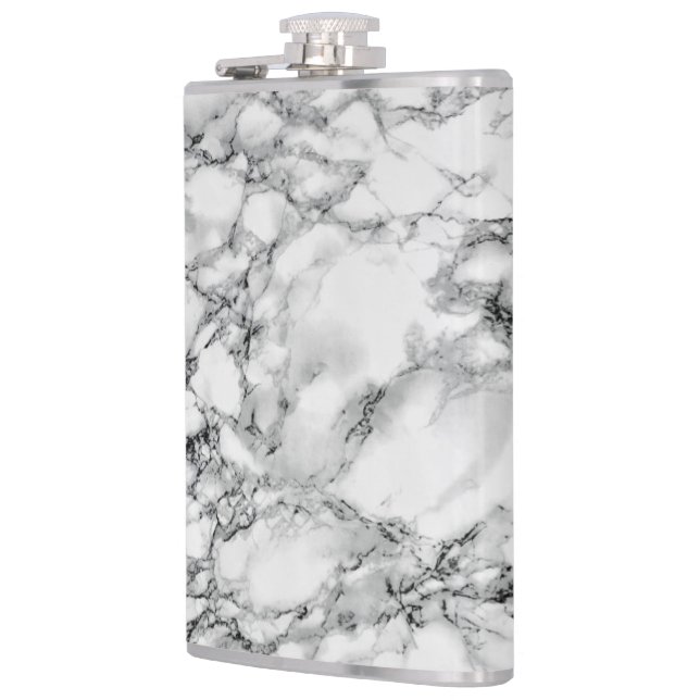 White Marble Flask (Left)