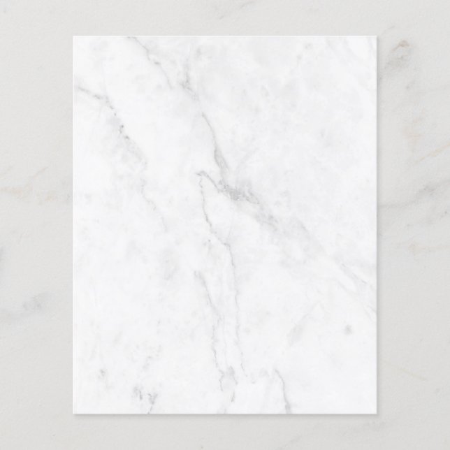  White Marble Flyer (Front)
