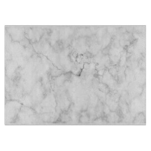 White Marble Glass Cutting Board