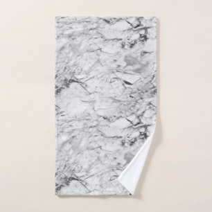 White marble hand towel