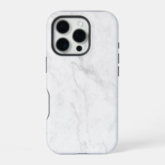 White Marble iPhone 16 Pro Case