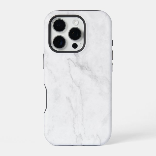  White Marble iPhone Case (Back)