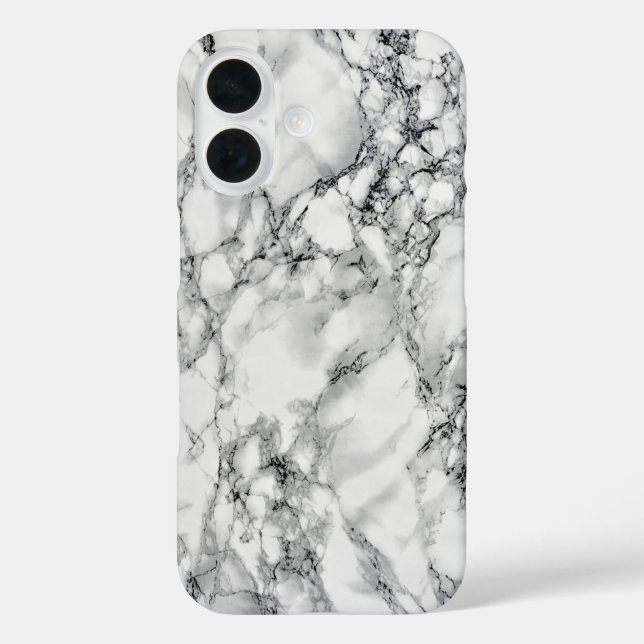 White Marble iPhone Case (Back)