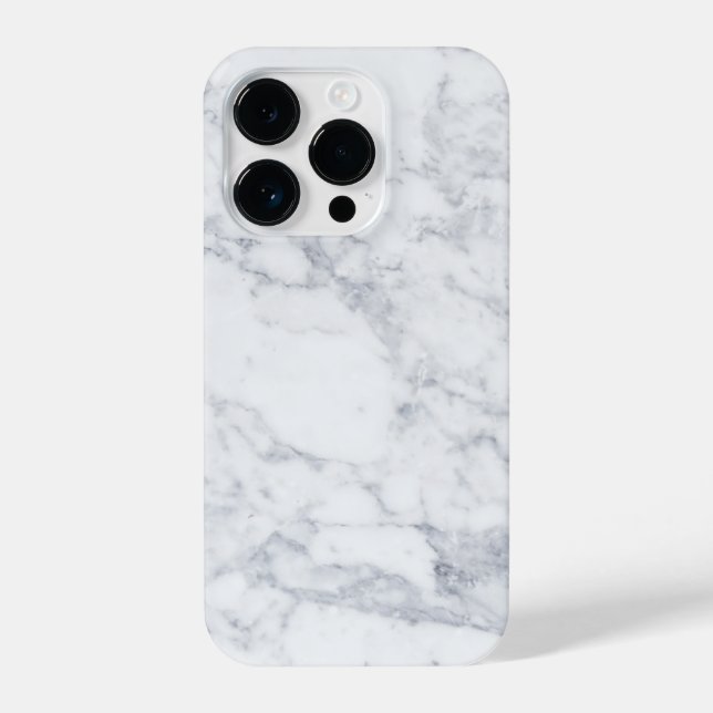 White Marble iPhone Case (Back)