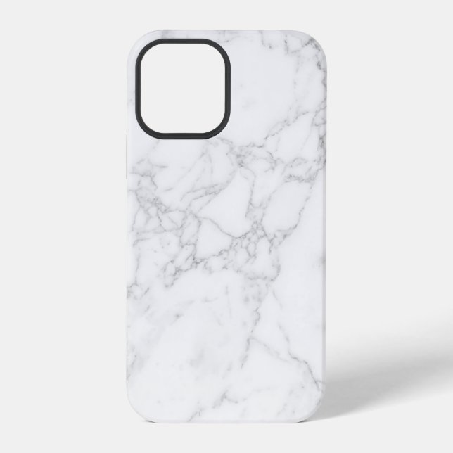 White Marble iPhone Case (Back)