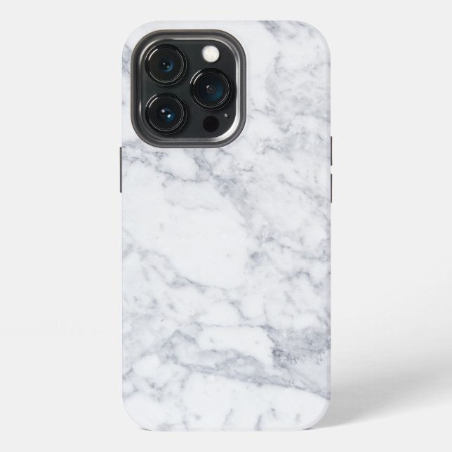 White Marble iPhone Case (Back)
