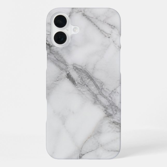 White Marble iPhone Case (Back)