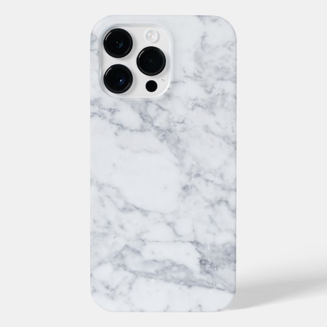 White Marble iPhone Case (Back)