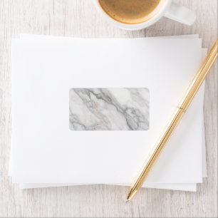 White Marble Label
