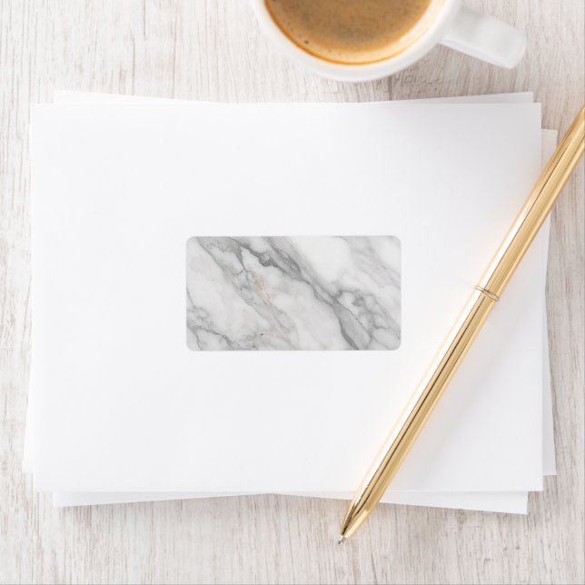 White Marble Label (Insitu)
