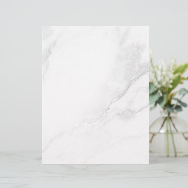 White Marble Letterhead (Standing Front)